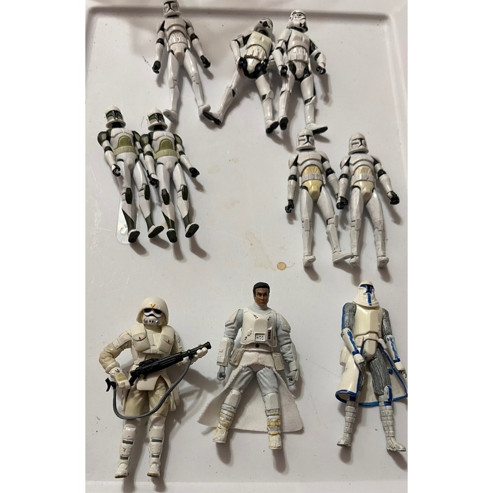 Star Wars Action Figure Lot Unisex OS White Good Stormtrooper Clone Trooper 10pc
